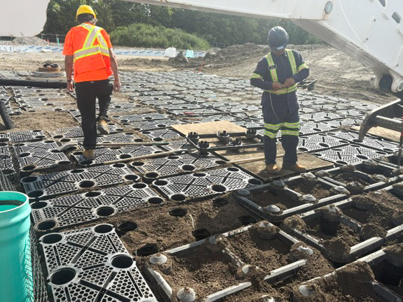 Team installing Silva Cells